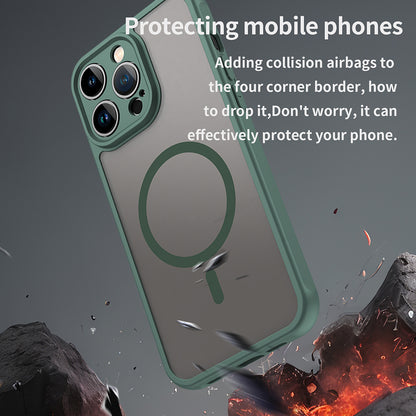 Custodia MagSafe per Apple iPhone 14 Pro Max, Techsuit, HaloFrost II, Verde