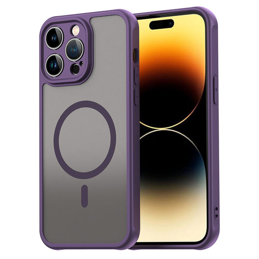 Custodia MagSafe per Apple iPhone 14 Pro, Techsuit, HaloFrost II, Viola