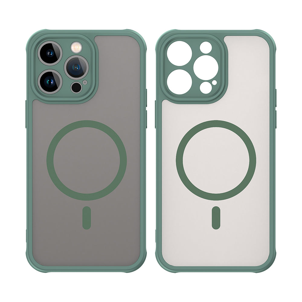 Custodia MagSafe per Apple iPhone 14 Pro, Techsuit, HaloFrost II, Verde