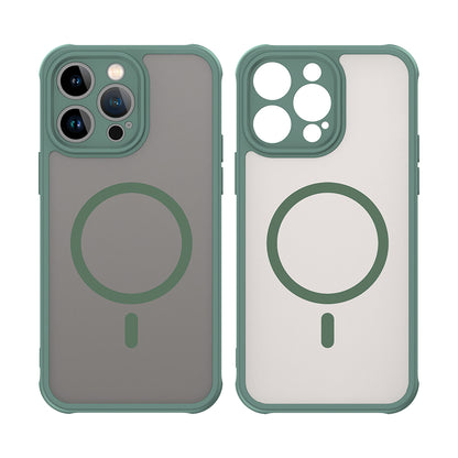 Custodia MagSafe per Apple iPhone 14 Pro, Techsuit, HaloFrost II, Verde