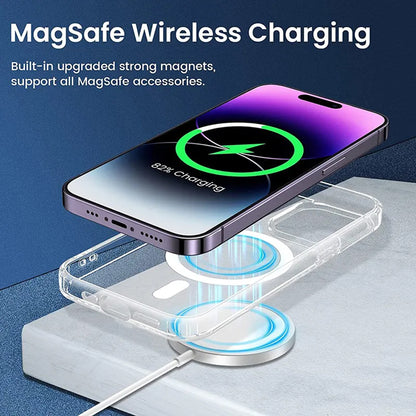 Custodia MagSafe per Apple iPhone 14 Pro, Techsuit, Pro, Nera