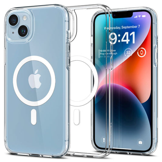 Custodia MagSafe per Apple iPhone 14, Spigen, Ultra Hybrid, Bianca
