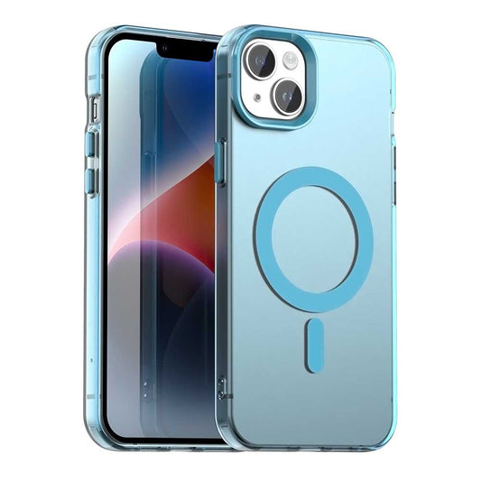 Custodia MagSafe per Apple iPhone 14, Techsuit, CandyCase, Blu