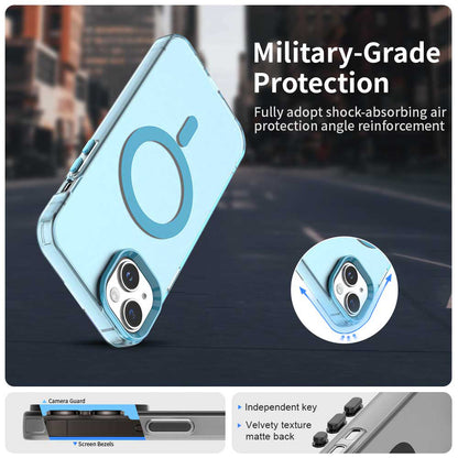 Custodia MagSafe per Apple iPhone 14, Techsuit, CandyCase, Blu