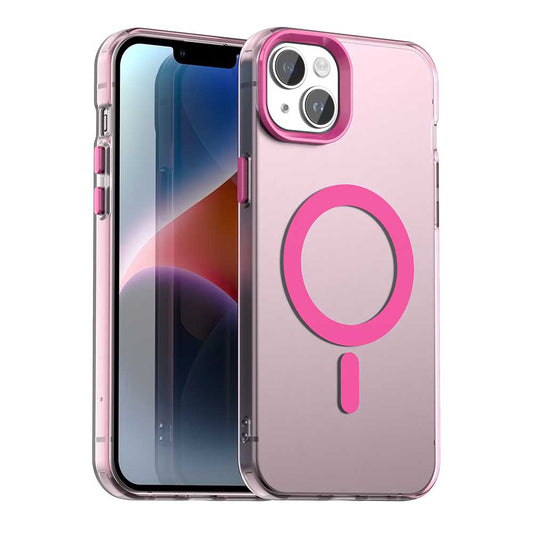 Custodia MagSafe per Apple iPhone 14, Techsuit, CandyCase, Rosa
