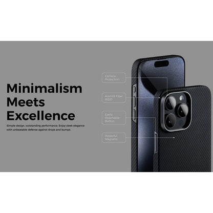 Custodia MagSafe per Apple iPhone 15, Edizard, Air, Nera