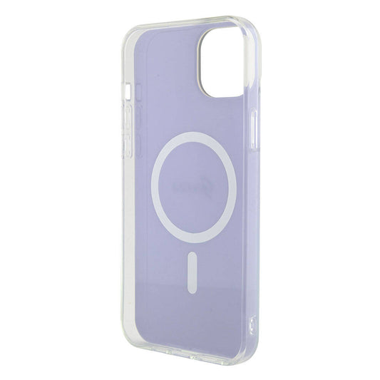 Custodia MagSafe per Apple iPhone 15, Guess, IML Iridescente, Viola