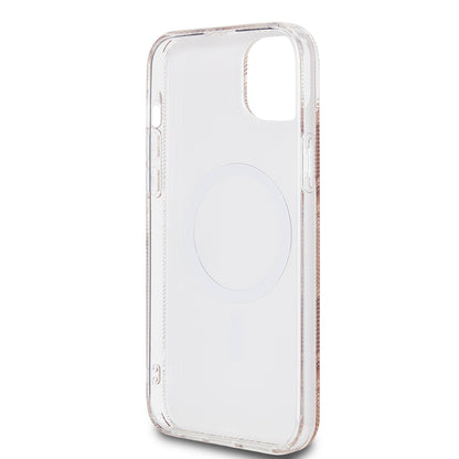 Custodia MagSafe per Apple iPhone 15 Plus, Guess, IML Gcube, Marrone