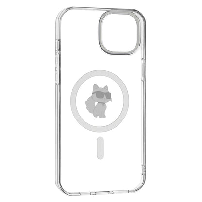 Custodia MagSafe per Apple iPhone 15 Plus / 14 Plus, Karl Lagerfeld, IML Choupette, Trasparente