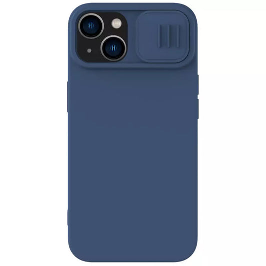 Custodia MagSafe per Apple iPhone 15 Plus, Nillkin, CamShield Silky, Blu