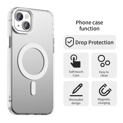 MagSafe Case for Apple iPhone 15 Plus, Techsuit, CandyCase, White
