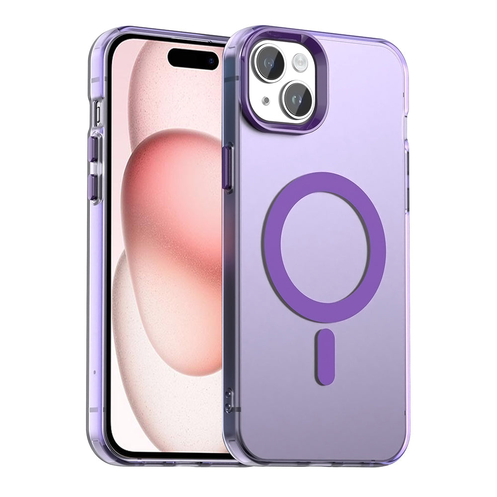 Custodia MagSafe per Apple iPhone 15 Plus, Techsuit, CandyCase, Viola