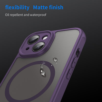 Custodia MagSafe per Apple iPhone 15 Plus, Techsuit, HaloFrost II, Viola