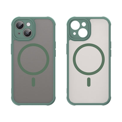 Custodia MagSafe per Apple iPhone 15 Plus, Techsuit, HaloFrost II, Verde