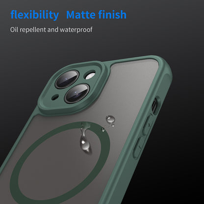 Custodia MagSafe per Apple iPhone 15 Plus, Techsuit, HaloFrost II, Verde