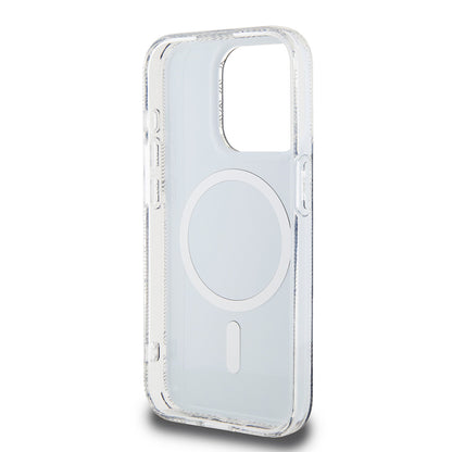 Custodia MagSafe per Apple iPhone 15 Pro, Guess, IML Gcube, Nera