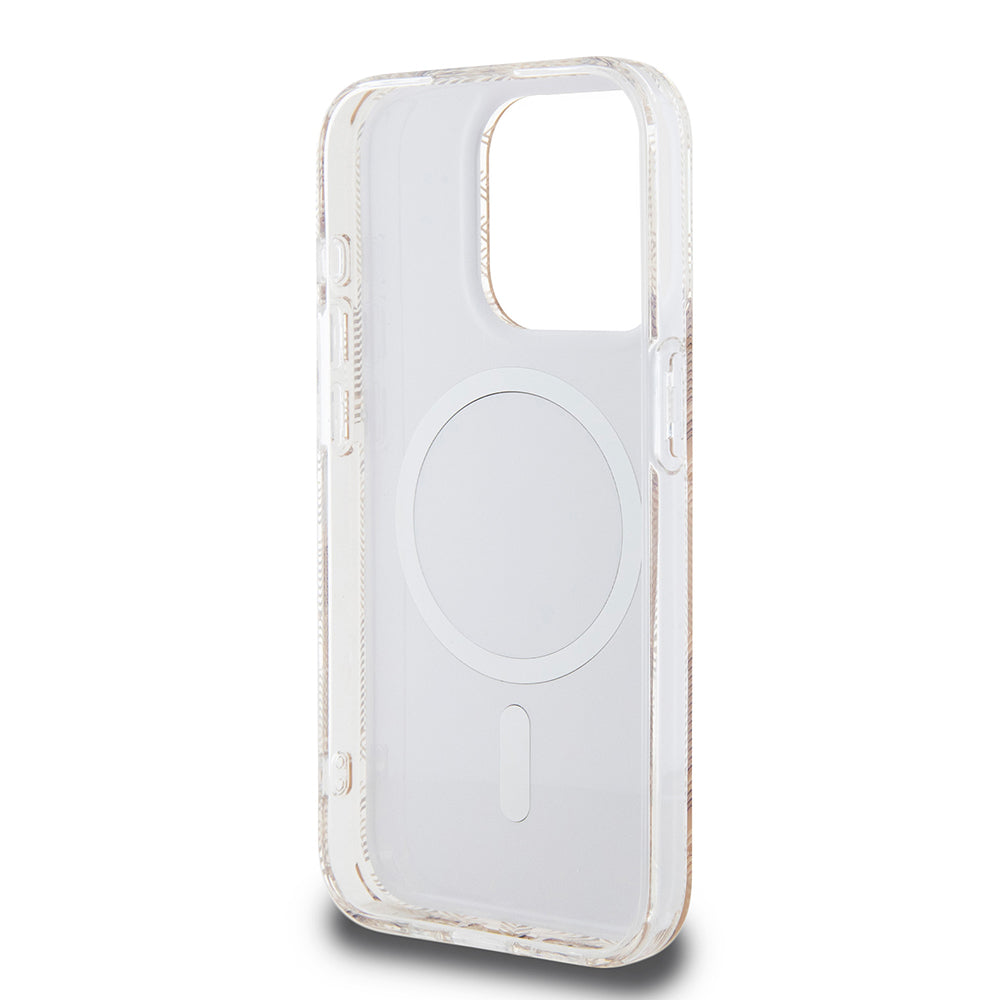 Custodia MagSafe per Apple iPhone 15 Pro Max, Guess, IML Gcube, Marrone