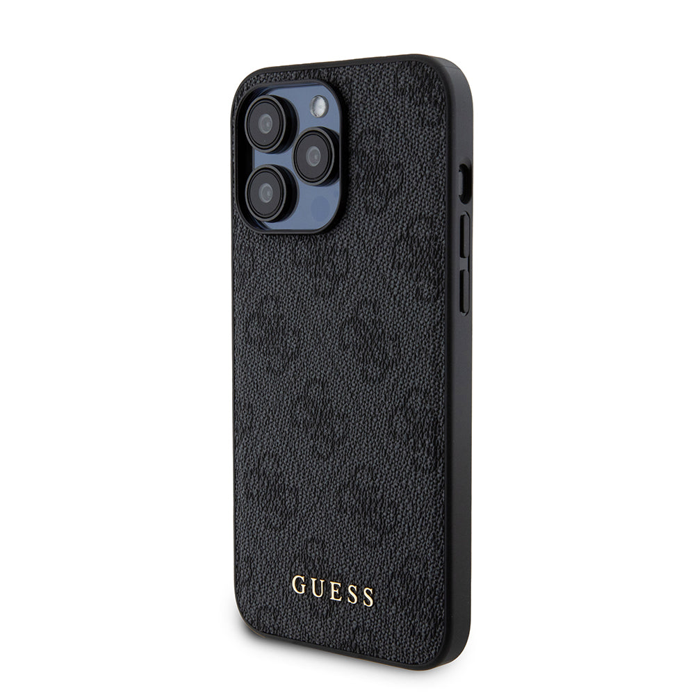 Custodia MagSafe per Apple iPhone 15 Pro Max, Guess, Powerbank 4G Metal Logo, Nera