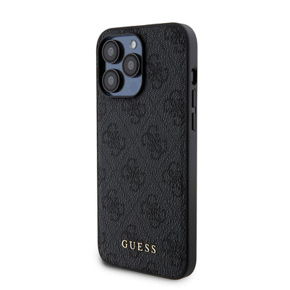 Custodia MagSafe per Apple iPhone 15 Pro Max, Guess, Powerbank 4G Metal Logo, Nera