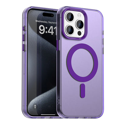 Custodia MagSafe per Apple iPhone 15 Pro Max, Techsuit, CandyCase, Viola
