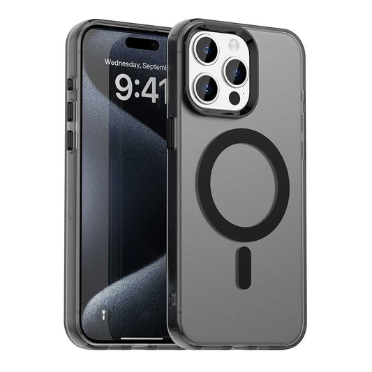 Custodia MagSafe per Apple iPhone 15 Pro Max, Techsuit, CandyCase, Nera