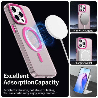 Custodia MagSafe per Apple iPhone 15 Pro Max, Techsuit, CandyCase, Rosa