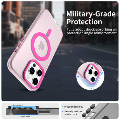Custodia MagSafe per Apple iPhone 15 Pro Max, Techsuit, CandyCase, Rosa