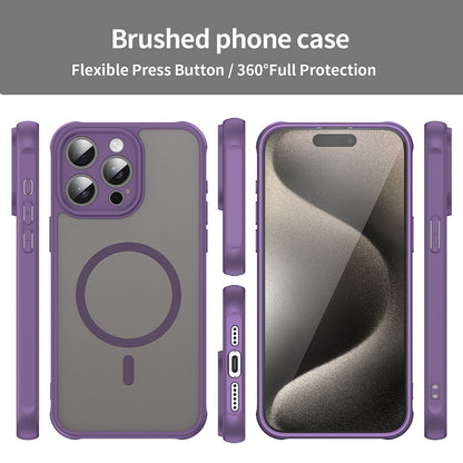 Custodia MagSafe per Apple iPhone 15 Pro Max, Techsuit, HaloFrost II, Viola