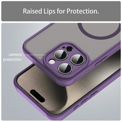 Custodia MagSafe per Apple iPhone 15 Pro Max, Techsuit, HaloFrost II, Viola