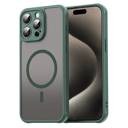 Custodia MagSafe per Apple iPhone 15 Pro Max, Techsuit, HaloFrost II, Verde