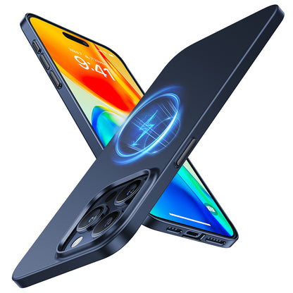 Custodia MagSafe per Apple iPhone 15 Pro Max, Torras, OriginFit, Blu navy