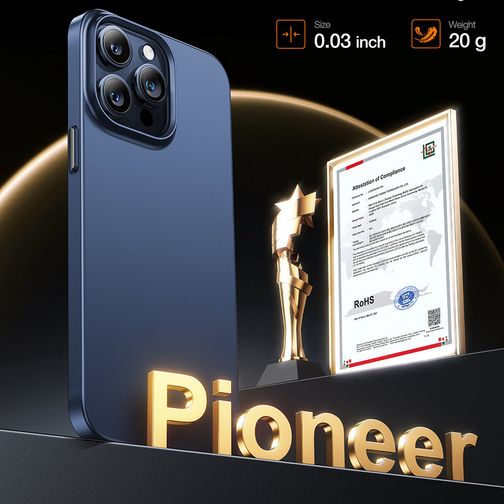 Custodia MagSafe per Apple iPhone 15 Pro Max, Torras, OriginFit, Blu navy