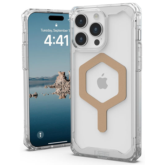 Custodia MagSafe per Apple iPhone 15 Pro Max, Urban Armor Gear, Plyo, Dorata