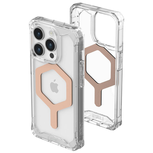 Custodia MagSafe per Apple iPhone 15 Pro Max, Urban Armor Gear, Plyo, Rosa Dorato
