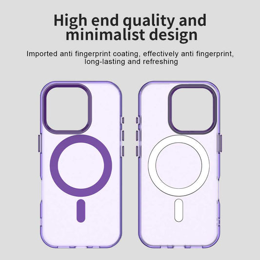 Custodia MagSafe per Apple iPhone 15 Pro, Techsuit, CandyCase, Viola