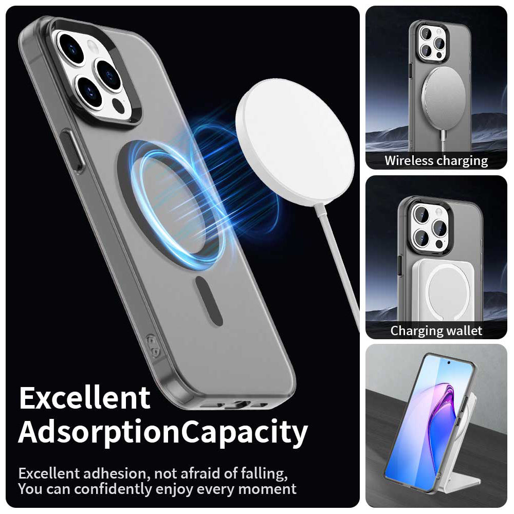 Custodia MagSafe per Apple iPhone 15 Pro, Techsuit, CandyCase, Nera