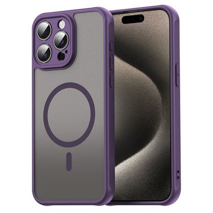Custodia MagSafe per Apple iPhone 15 Pro, Techsuit, HaloFrost II, Viola
