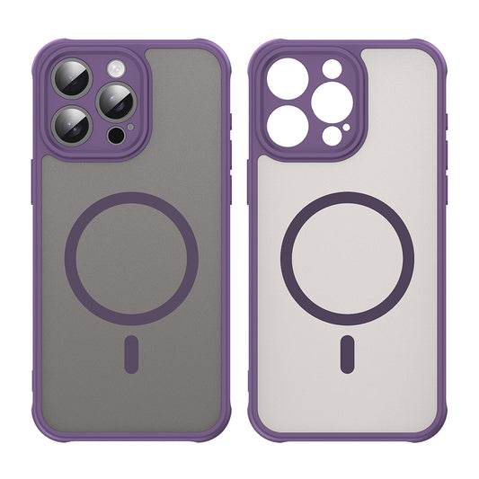 Custodia MagSafe per Apple iPhone 15 Pro, Techsuit, HaloFrost II, Viola