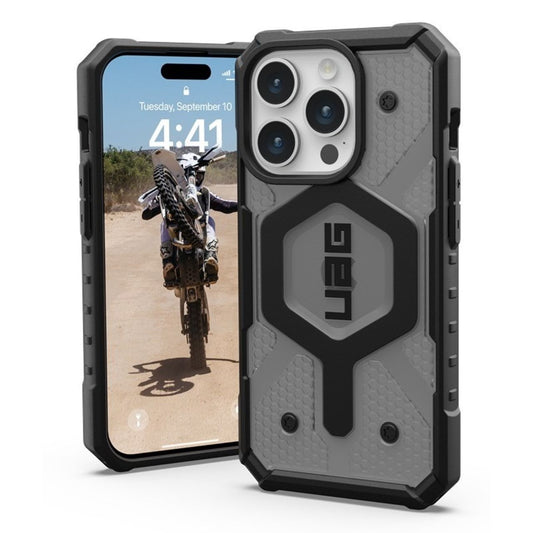 Custodia MagSafe per Apple iPhone 15 Pro, Urban Armor Gear, Pathfinder, Grigio