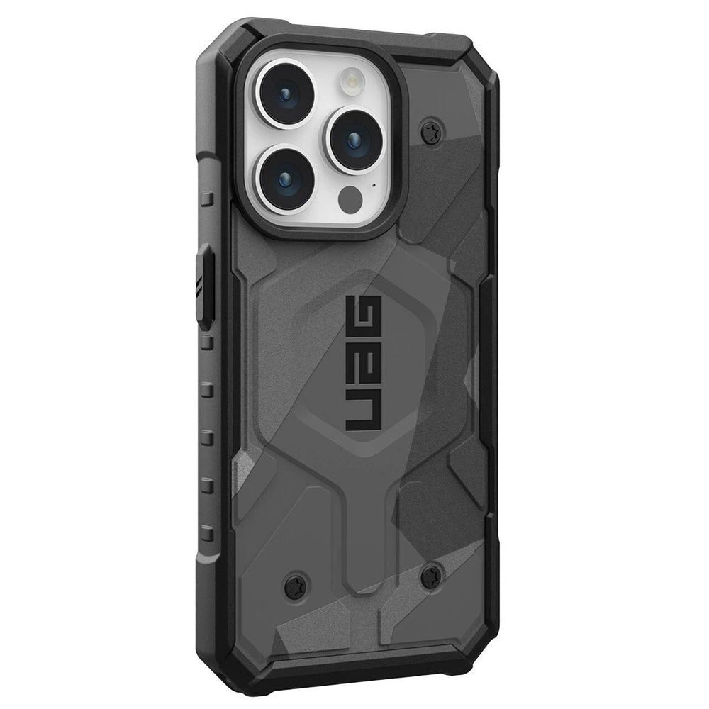 Custodia MagSafe per Apple iPhone 15 Pro, Urban Armor Gear, Pathfinder SE Geo Camo, Camouflage