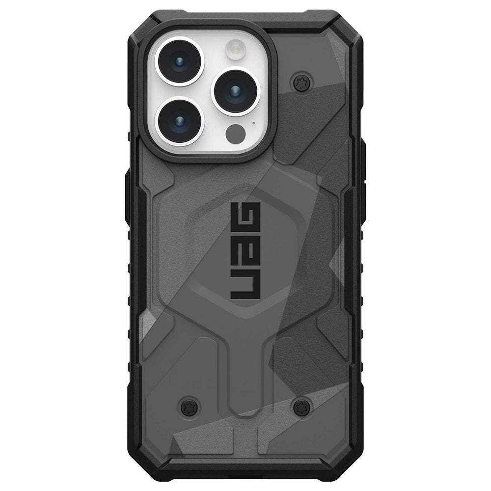 Custodia MagSafe per Apple iPhone 15 Pro, Urban Armor Gear, Pathfinder SE Geo Camo, Camouflage