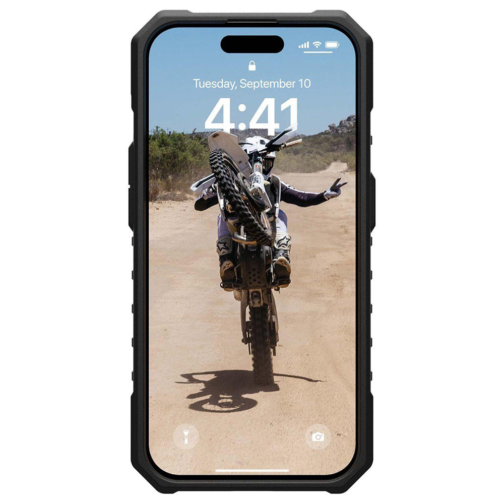 Custodia MagSafe per Apple iPhone 15 Pro, Urban Armor Gear, Pathfinder SE Geo Camo, Camouflage
