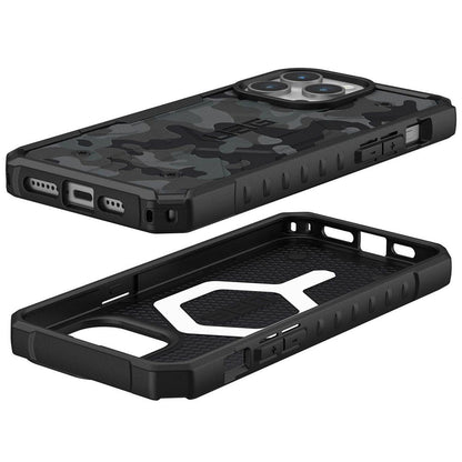 Custodia MagSafe per Apple iPhone 15 Pro, Urban Armor Gear, Pathfinder SE Midnight Camo, Camouflage
