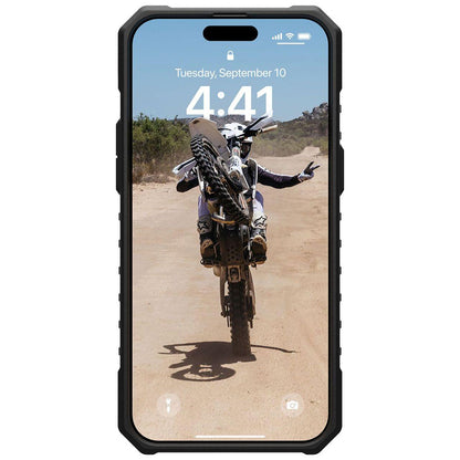 Custodia MagSafe per Apple iPhone 15 Pro, Urban Armor Gear, Pathfinder SE Midnight Camo, Camouflage