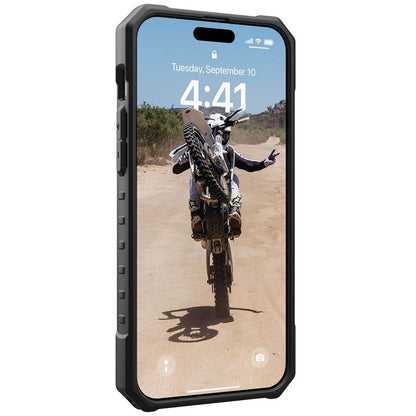 Custodia MagSafe per Apple iPhone 15 Pro, Urban Armor Gear, Pathfinder SE Midnight Camo, Camouflage