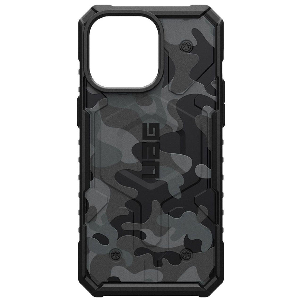Custodia MagSafe per Apple iPhone 15 Pro, Urban Armor Gear, Pathfinder SE Midnight Camo, Camouflage