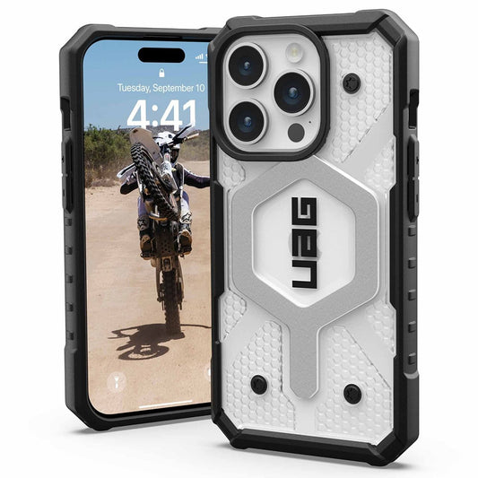Custodia MagSafe per Apple iPhone 15 Pro, Urban Armor Gear, Pathfinder, Trasparente