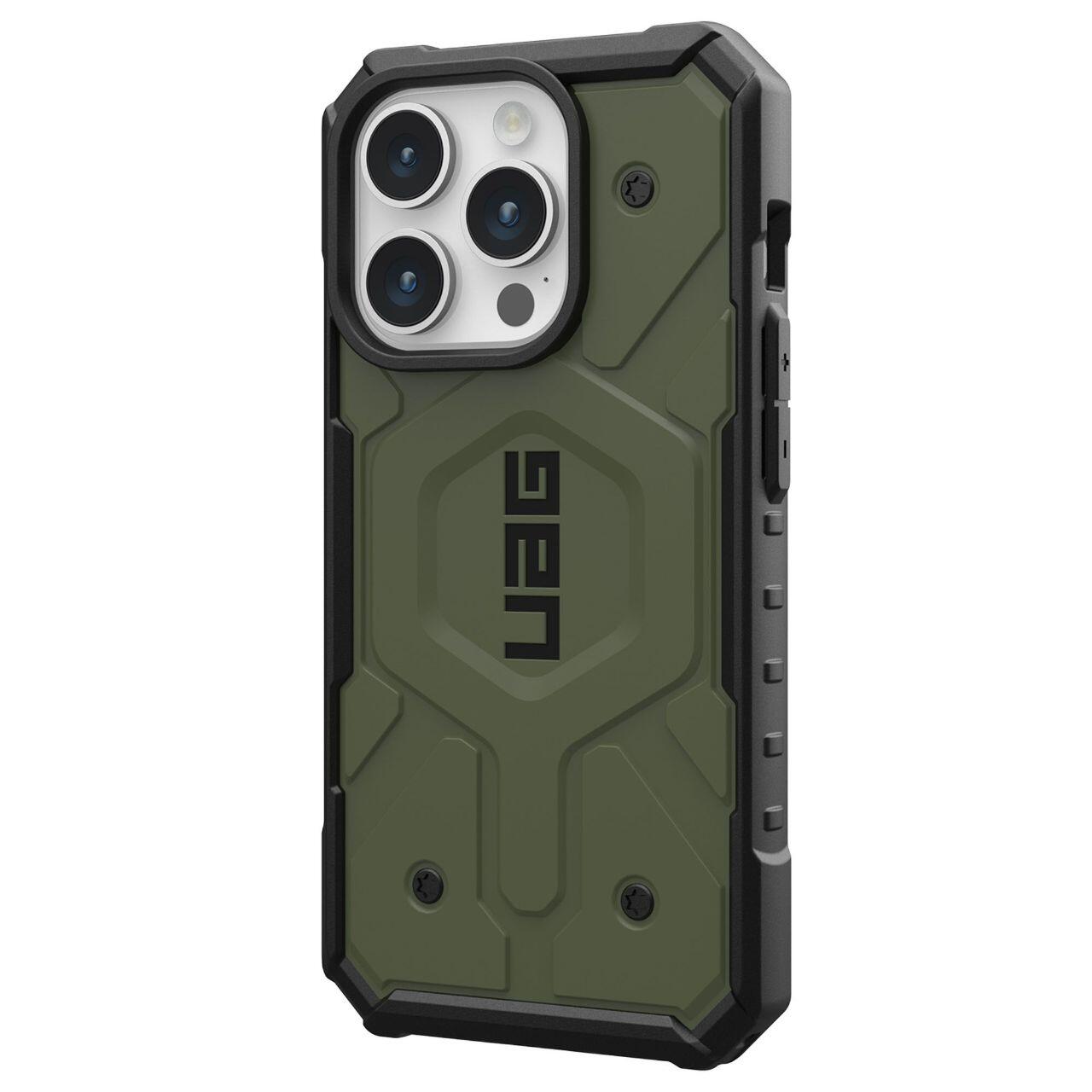 Custodia MagSafe per Apple iPhone 15 Pro, Urban Armor Gear, Pathfinder, Verde