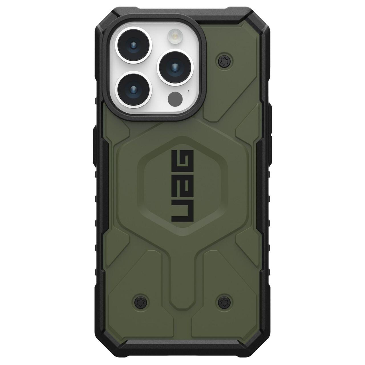 Custodia MagSafe per Apple iPhone 15 Pro, Urban Armor Gear, Pathfinder, Verde