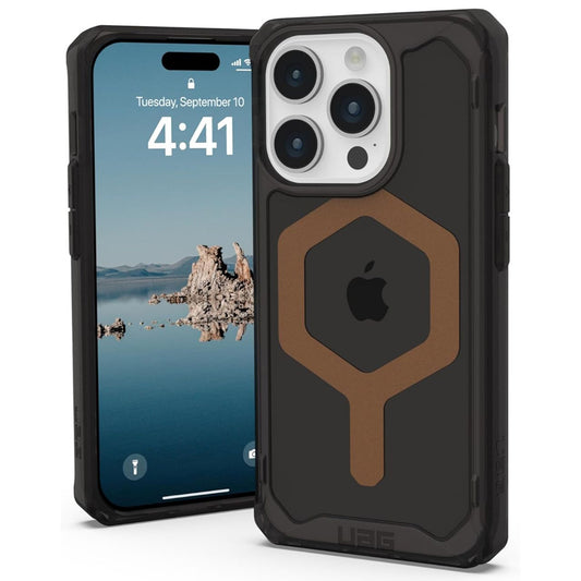 Custodia MagSafe per Apple iPhone 15 Pro, Urban Armor Gear, Plyo, Marrone